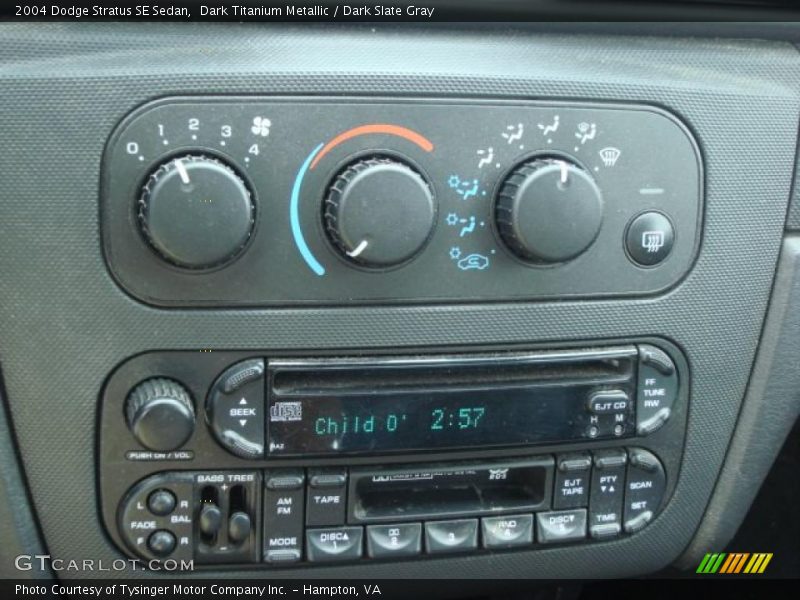 Controls of 2004 Stratus SE Sedan
