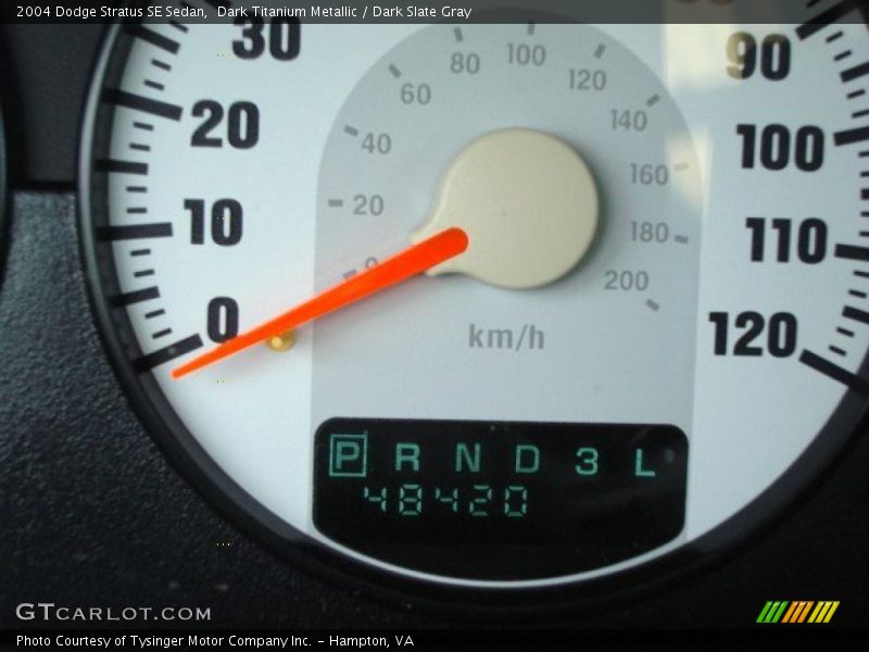 Dark Titanium Metallic / Dark Slate Gray 2004 Dodge Stratus SE Sedan