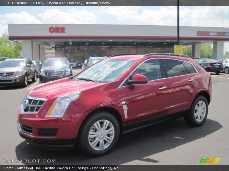 Crystal Red Tintcoat / Titanium/Ebony 2011 Cadillac SRX FWD
