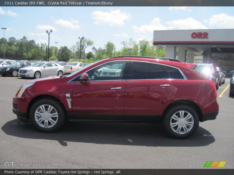 Crystal Red Tintcoat / Titanium/Ebony 2011 Cadillac SRX FWD