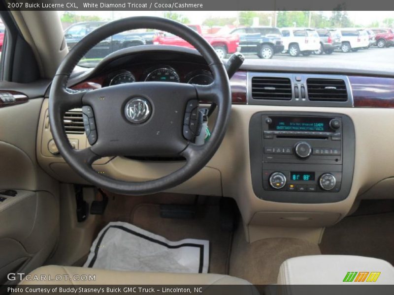 White Diamond Tricoat / Cocoa/Cashmere 2007 Buick Lucerne CXL