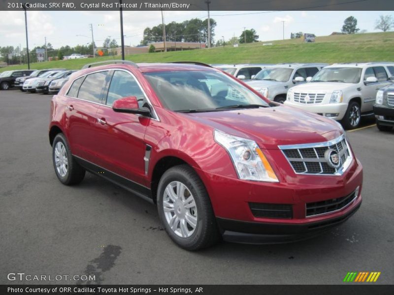 Crystal Red Tintcoat / Titanium/Ebony 2011 Cadillac SRX FWD