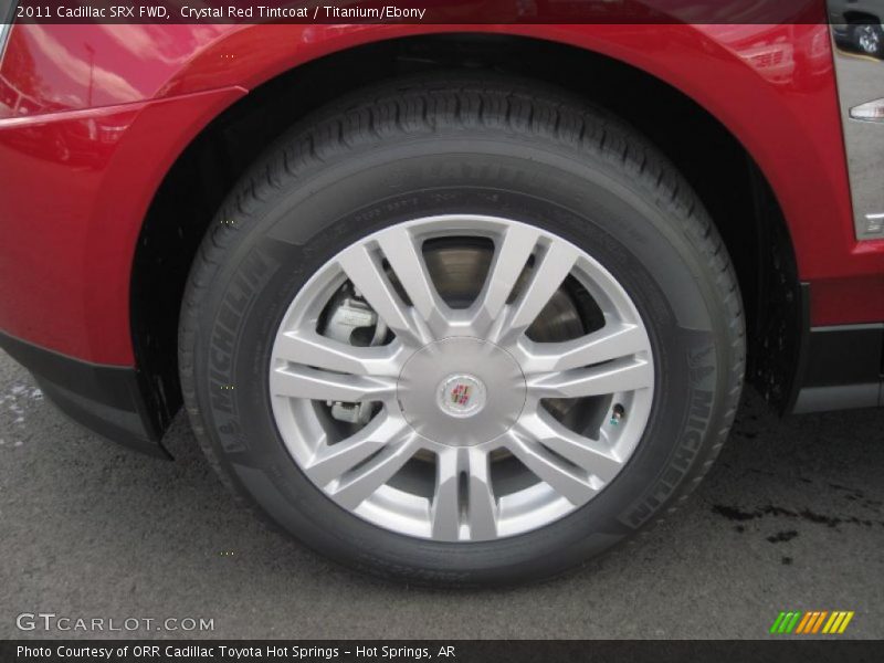 Crystal Red Tintcoat / Titanium/Ebony 2011 Cadillac SRX FWD