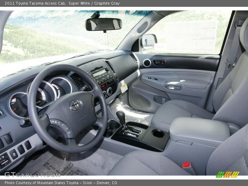  2011 Tacoma Access Cab Graphite Gray Interior