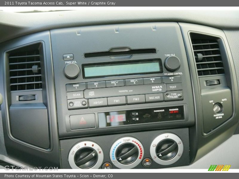 Controls of 2011 Tacoma Access Cab