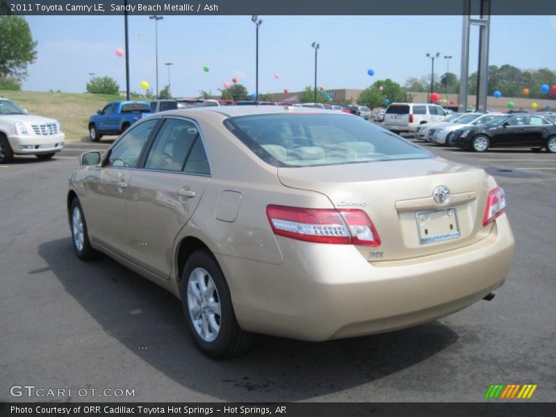 Sandy Beach Metallic / Ash 2011 Toyota Camry LE