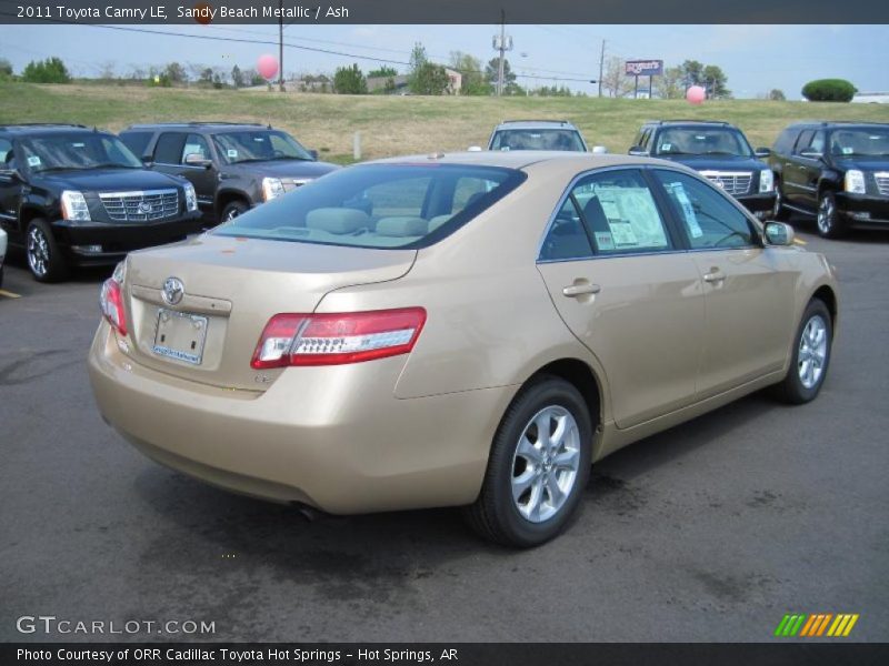 Sandy Beach Metallic / Ash 2011 Toyota Camry LE