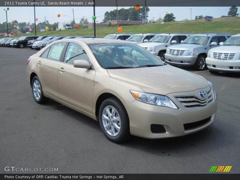 Sandy Beach Metallic / Ash 2011 Toyota Camry LE