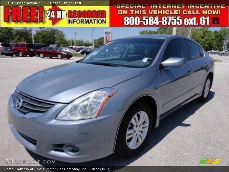 Ocean Gray / Frost 2011 Nissan Altima 2.5 S