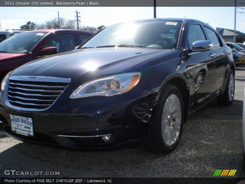 Blackberry Pearl / Black 2011 Chrysler 200 Limited