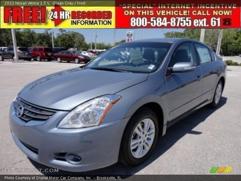 Ocean Gray / Frost 2011 Nissan Altima 2.5 S
