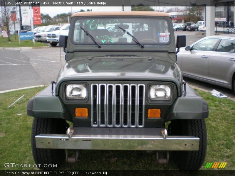 Moss Green Pearl / Spice Beige 1995 Jeep Wrangler S 4x4