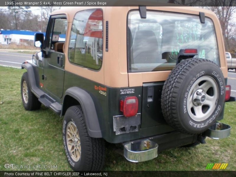 Moss Green Pearl / Spice Beige 1995 Jeep Wrangler S 4x4