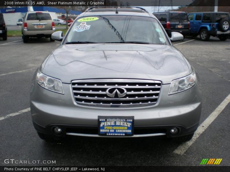 Sheer Platinum Metallic / Graphite 2008 Infiniti FX 35 AWD