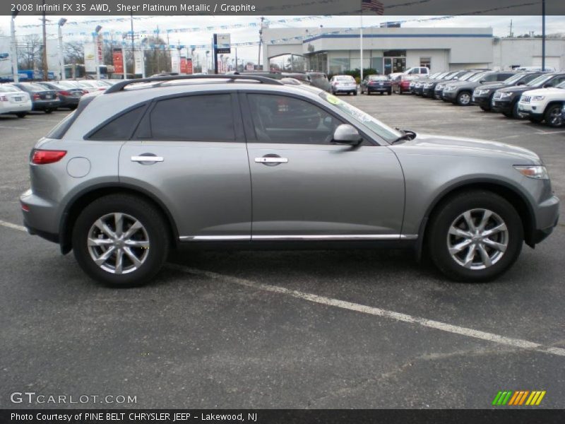 Sheer Platinum Metallic / Graphite 2008 Infiniti FX 35 AWD