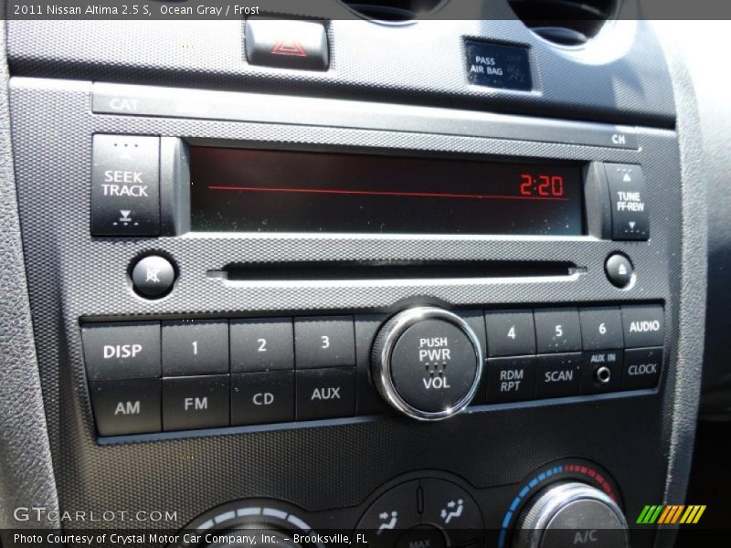 Ocean Gray / Frost 2011 Nissan Altima 2.5 S