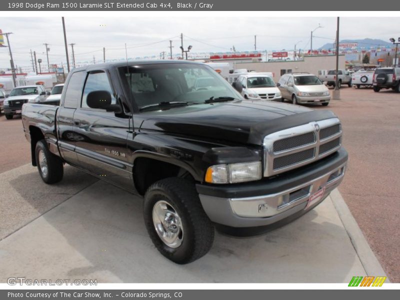 Black / Gray 1998 Dodge Ram 1500 Laramie SLT Extended Cab 4x4