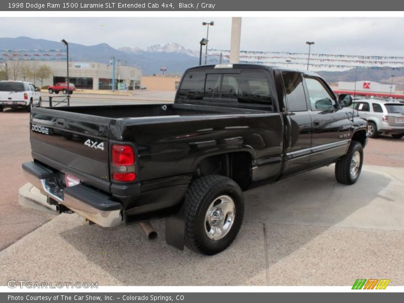 Black / Gray 1998 Dodge Ram 1500 Laramie SLT Extended Cab 4x4