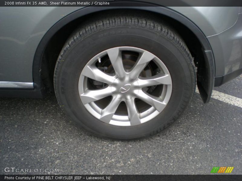 Sheer Platinum Metallic / Graphite 2008 Infiniti FX 35 AWD