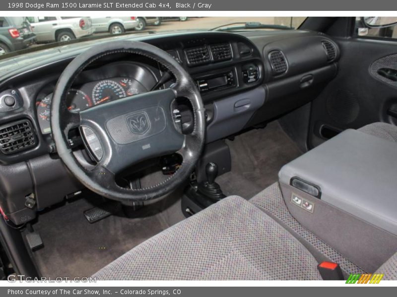 Black / Gray 1998 Dodge Ram 1500 Laramie SLT Extended Cab 4x4