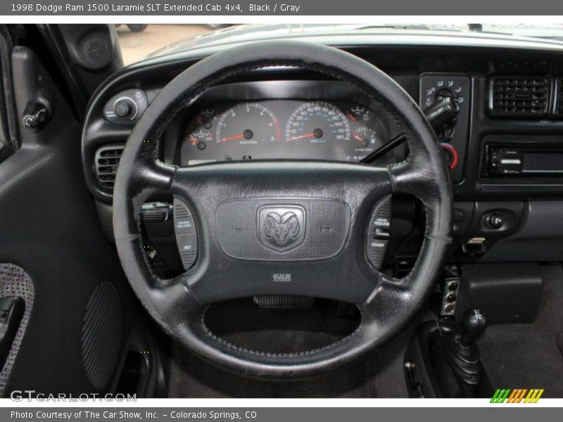 Black / Gray 1998 Dodge Ram 1500 Laramie SLT Extended Cab 4x4