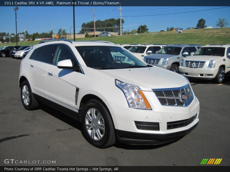 Platinum Ice Tricoat / Ebony/Titanium 2011 Cadillac SRX 4 V6 AWD