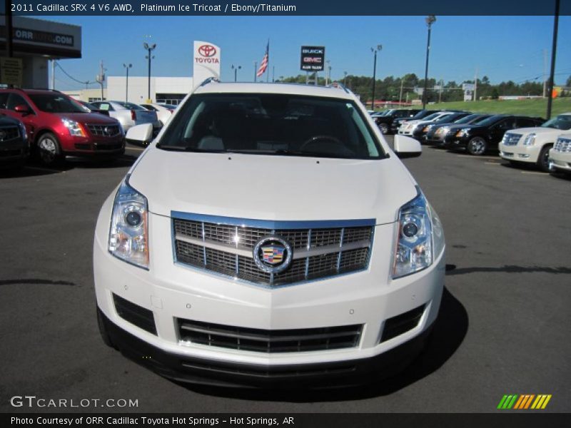 Platinum Ice Tricoat / Ebony/Titanium 2011 Cadillac SRX 4 V6 AWD