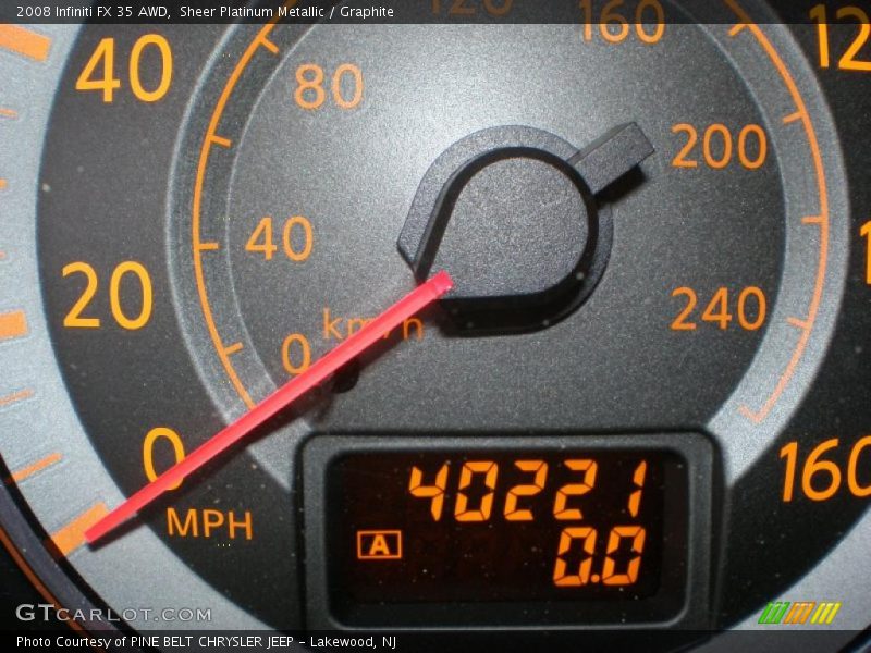 Sheer Platinum Metallic / Graphite 2008 Infiniti FX 35 AWD