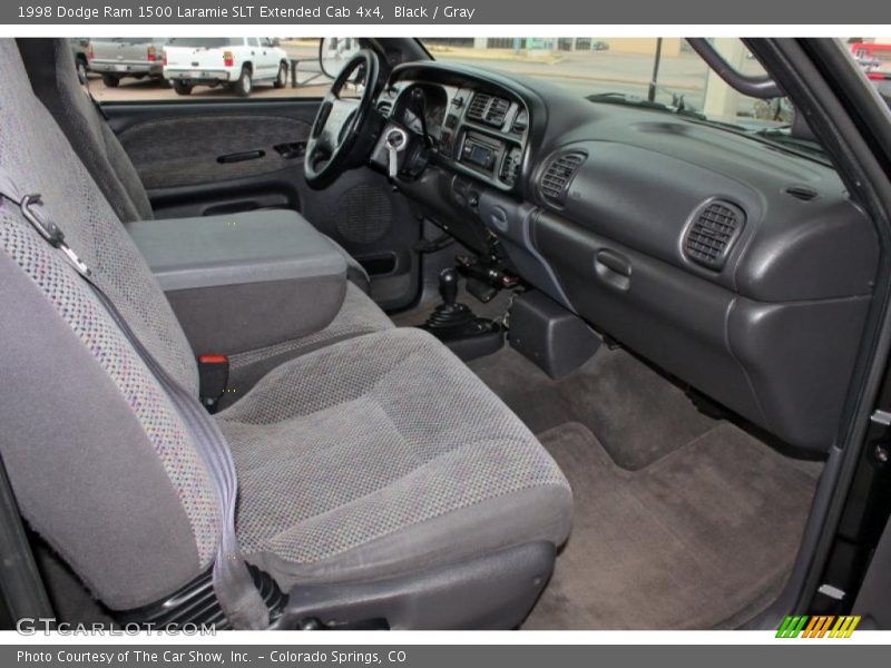 Black / Gray 1998 Dodge Ram 1500 Laramie SLT Extended Cab 4x4
