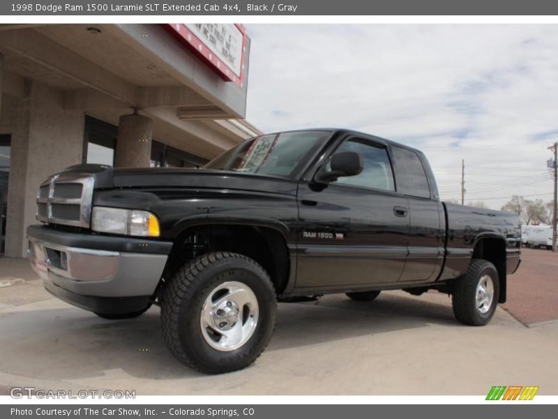 Black / Gray 1998 Dodge Ram 1500 Laramie SLT Extended Cab 4x4
