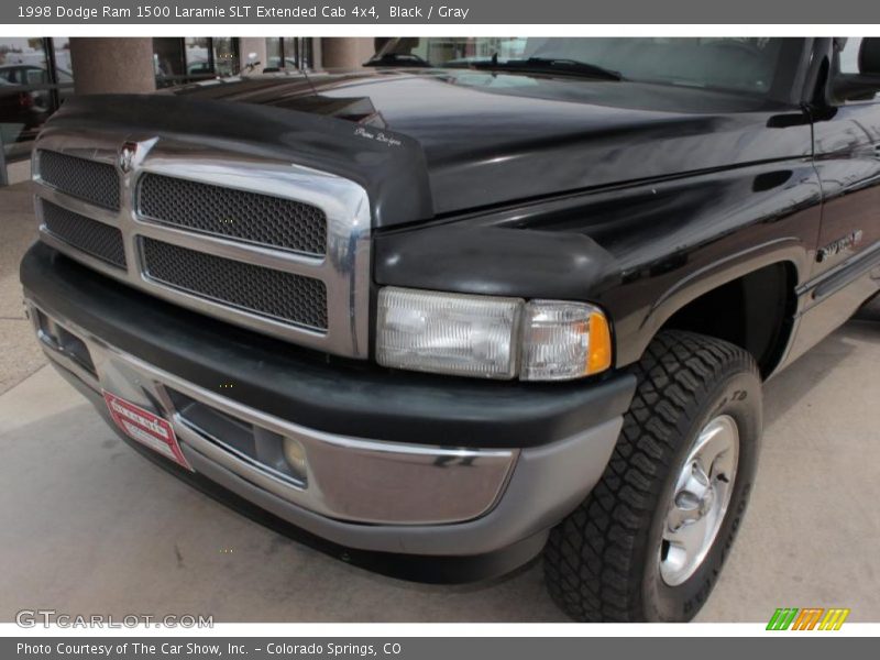 Black / Gray 1998 Dodge Ram 1500 Laramie SLT Extended Cab 4x4