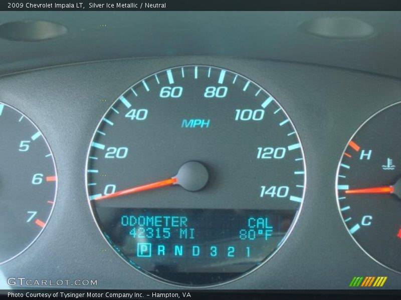 Silver Ice Metallic / Neutral 2009 Chevrolet Impala LT