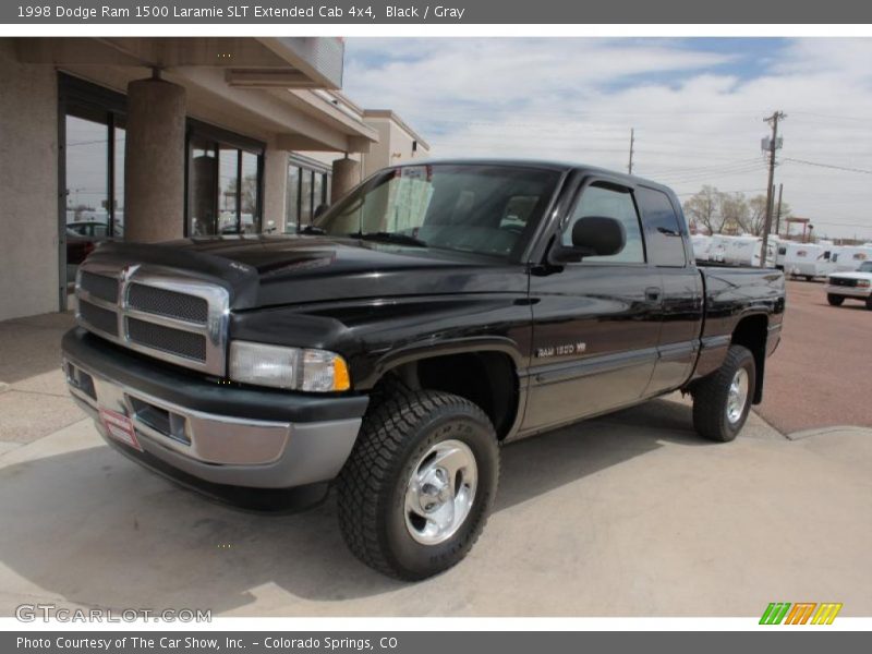 Black / Gray 1998 Dodge Ram 1500 Laramie SLT Extended Cab 4x4