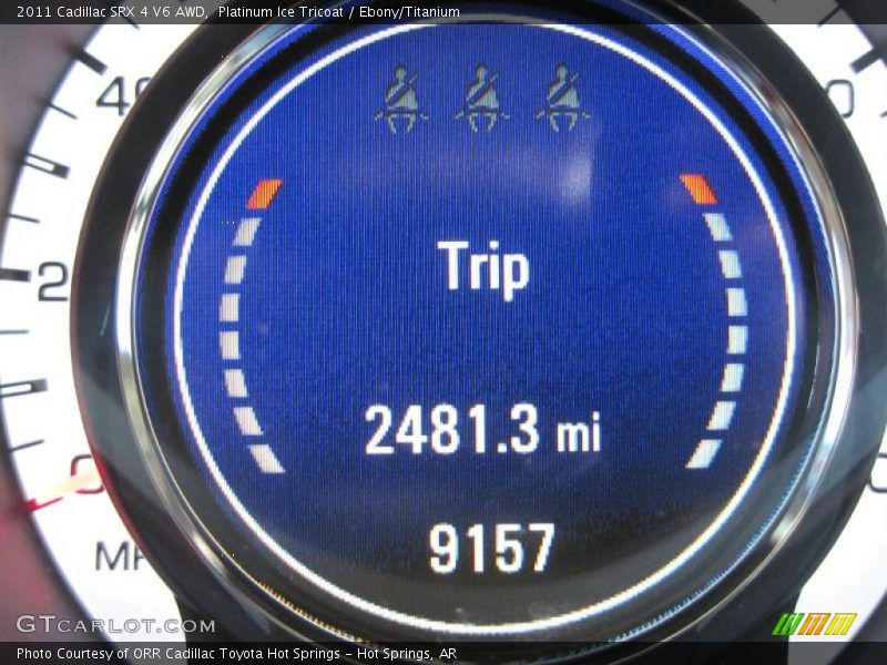 Platinum Ice Tricoat / Ebony/Titanium 2011 Cadillac SRX 4 V6 AWD