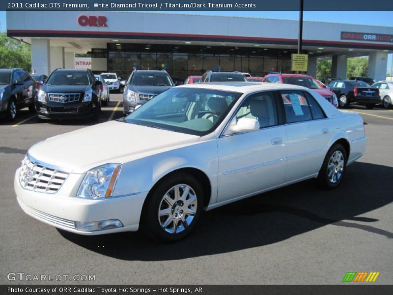White Diamond Tricoat / Titanium/Dark Titanium Accents 2011 Cadillac DTS Premium