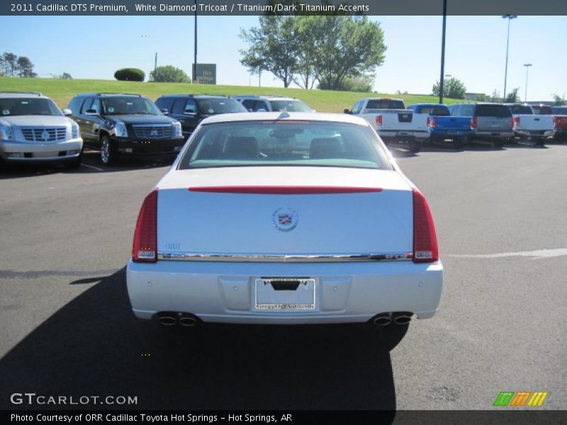 White Diamond Tricoat / Titanium/Dark Titanium Accents 2011 Cadillac DTS Premium