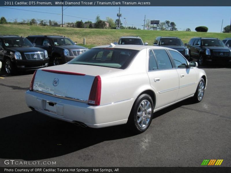 White Diamond Tricoat / Titanium/Dark Titanium Accents 2011 Cadillac DTS Premium