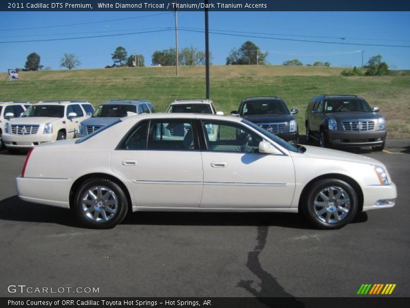 White Diamond Tricoat / Titanium/Dark Titanium Accents 2011 Cadillac DTS Premium