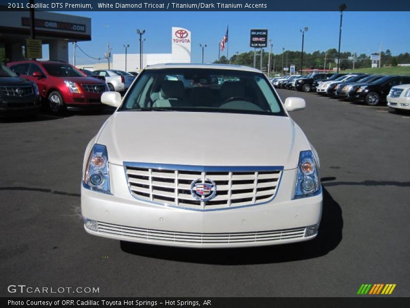 White Diamond Tricoat / Titanium/Dark Titanium Accents 2011 Cadillac DTS Premium