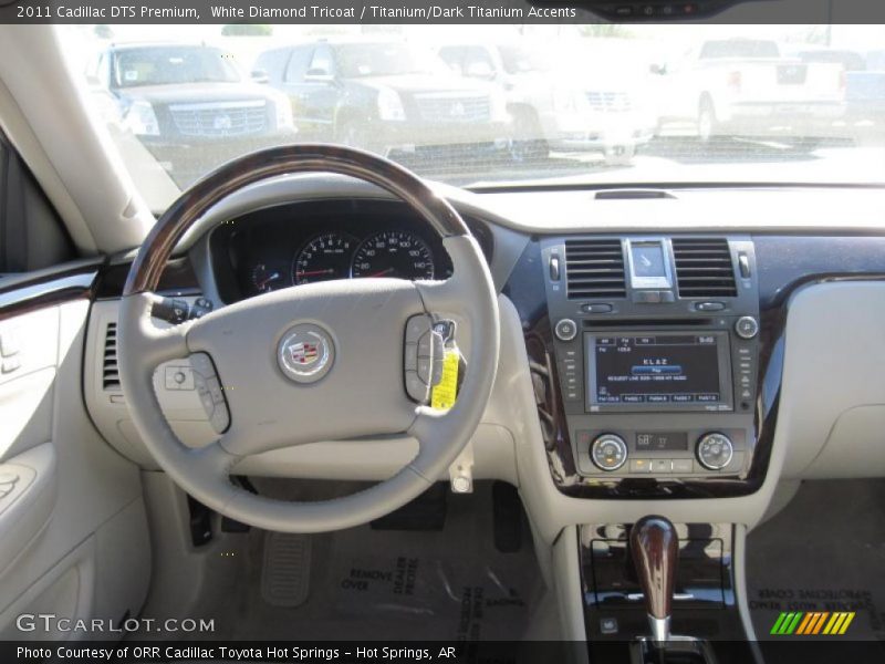 White Diamond Tricoat / Titanium/Dark Titanium Accents 2011 Cadillac DTS Premium