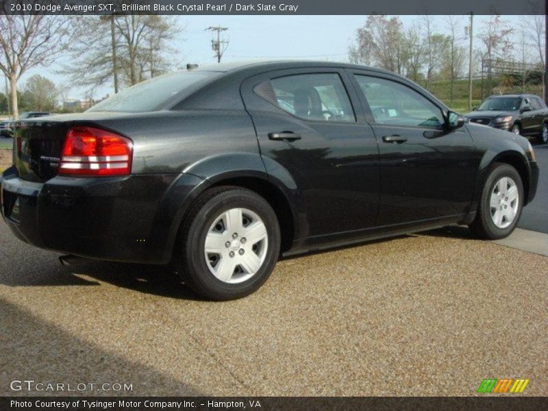 Brilliant Black Crystal Pearl / Dark Slate Gray 2010 Dodge Avenger SXT