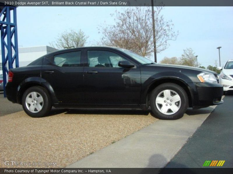 Brilliant Black Crystal Pearl / Dark Slate Gray 2010 Dodge Avenger SXT