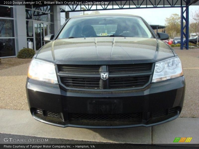 Brilliant Black Crystal Pearl / Dark Slate Gray 2010 Dodge Avenger SXT
