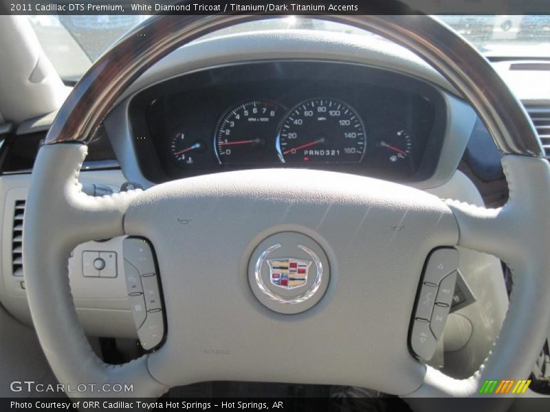 White Diamond Tricoat / Titanium/Dark Titanium Accents 2011 Cadillac DTS Premium