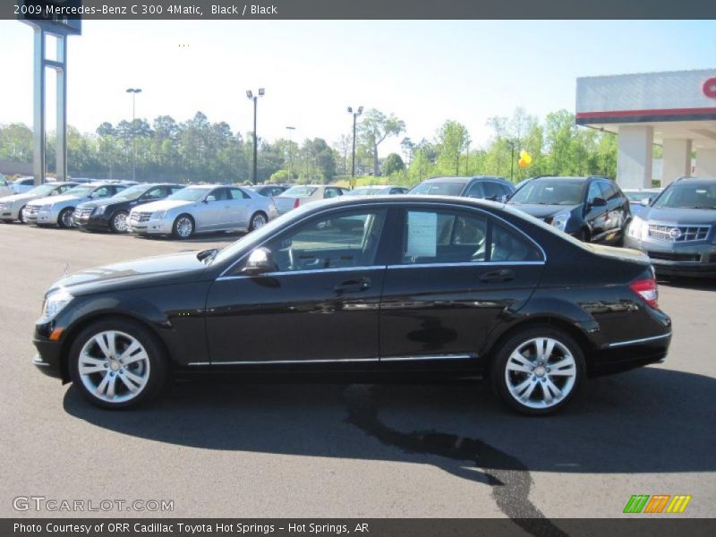 Black / Black 2009 Mercedes-Benz C 300 4Matic