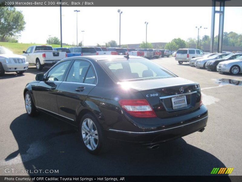 Black / Black 2009 Mercedes-Benz C 300 4Matic