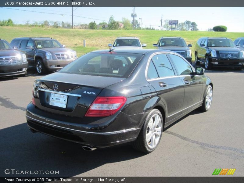 Black / Black 2009 Mercedes-Benz C 300 4Matic