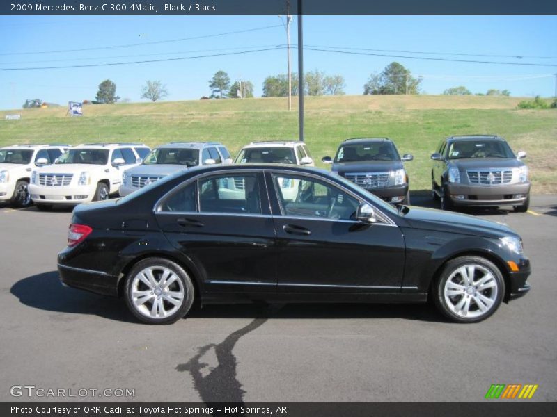 Black / Black 2009 Mercedes-Benz C 300 4Matic