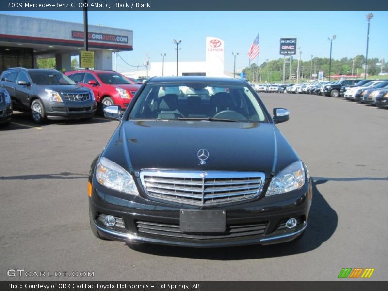 Black / Black 2009 Mercedes-Benz C 300 4Matic