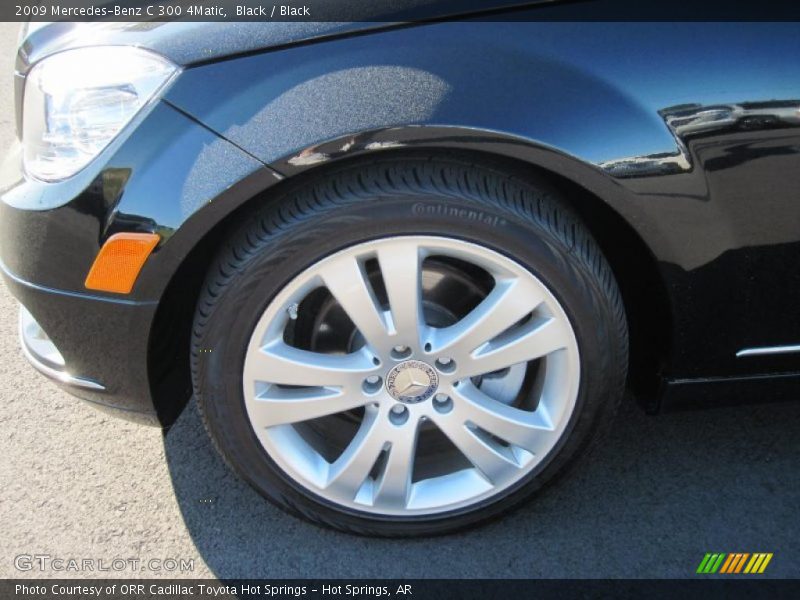 Black / Black 2009 Mercedes-Benz C 300 4Matic